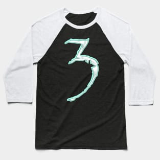 3 (number) chrome Baseball T-Shirt